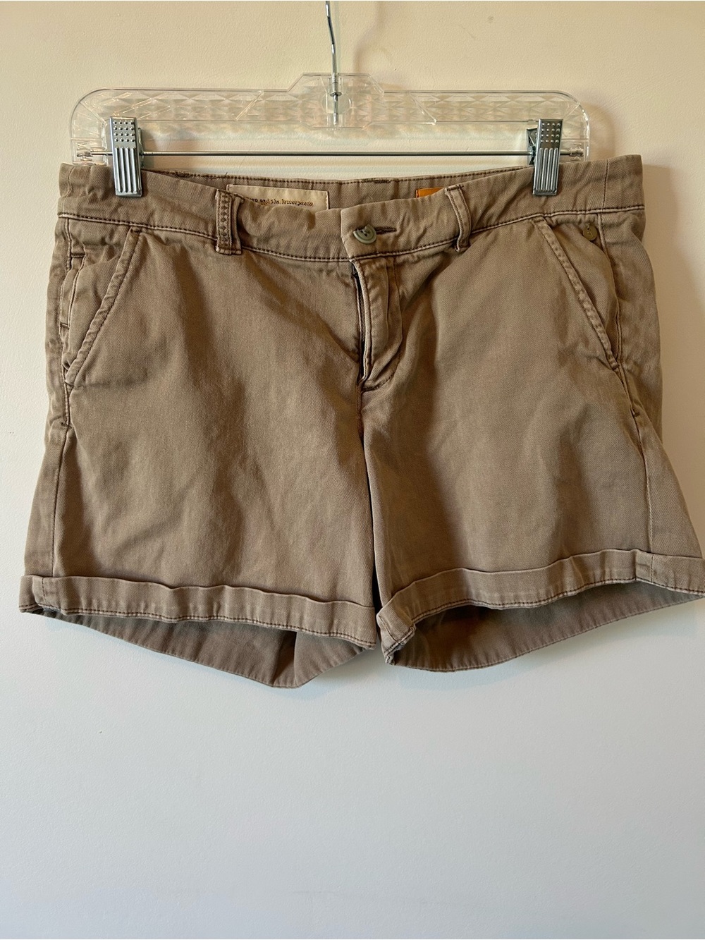 Pilcro Classic Khaki Women's Cotton Shorts